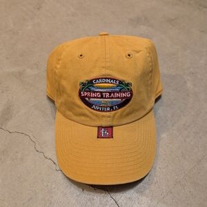VTG NWT Cardinals Spring Training Cap Jupiter FL Yellow Strap Back